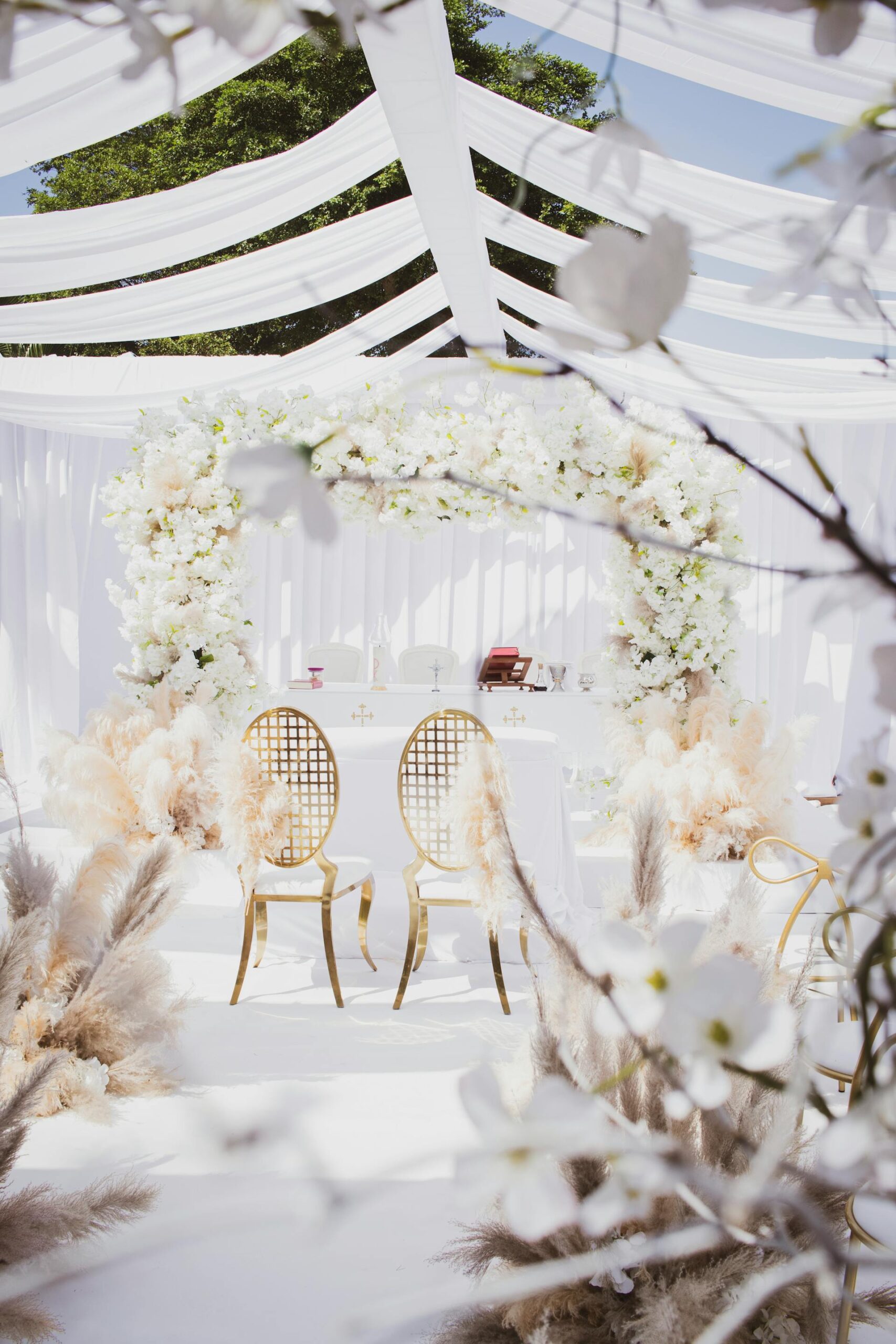 Elegant self-planned wedding reception with professional-quality results