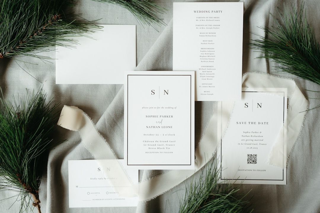 The 12-Month Wedding Planning Timeline: What to Do Every Month From Yes to I Do 4 Elegant wedding invitation suite with calligraphy and floral details