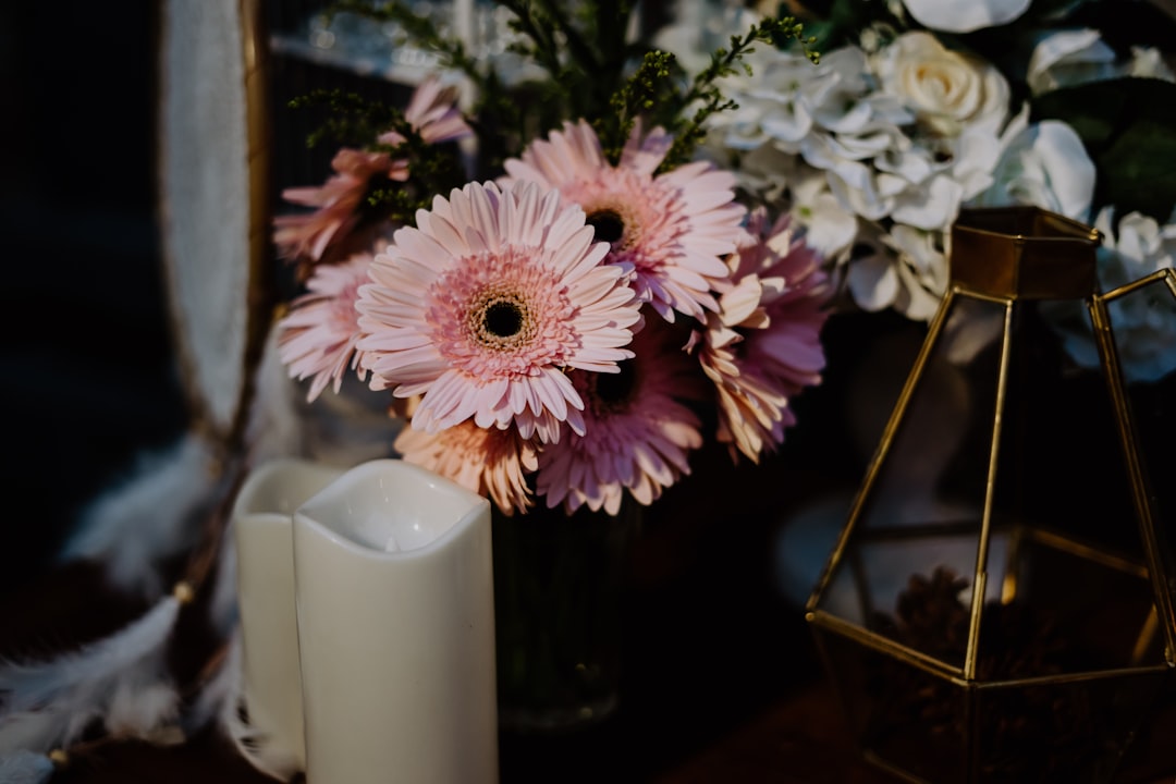 Elegant intimate wedding table decoration with detailed floral arrangements